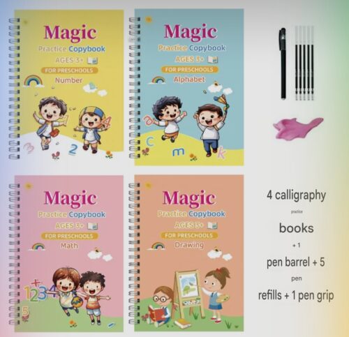 Magic Reusable Practice Copybook for Kids – Handwriting Training