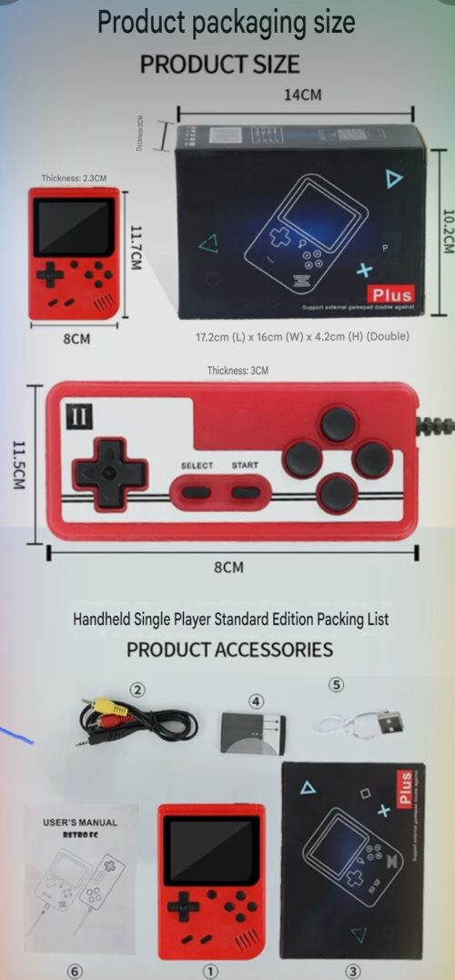 Retro HandHeld Game | Mario | Kontra Force  | Tetris