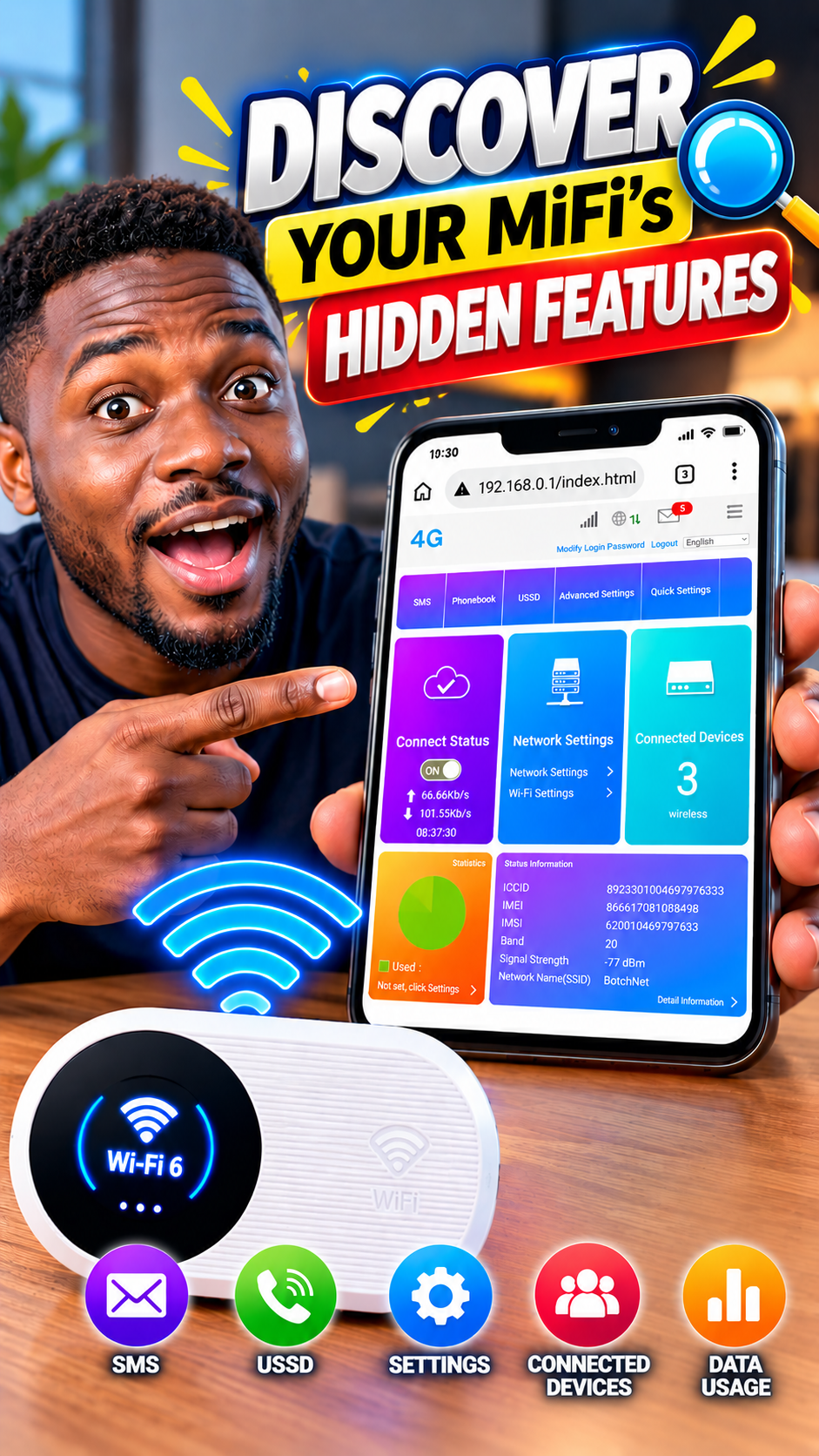 Discover your MiFi hidden features